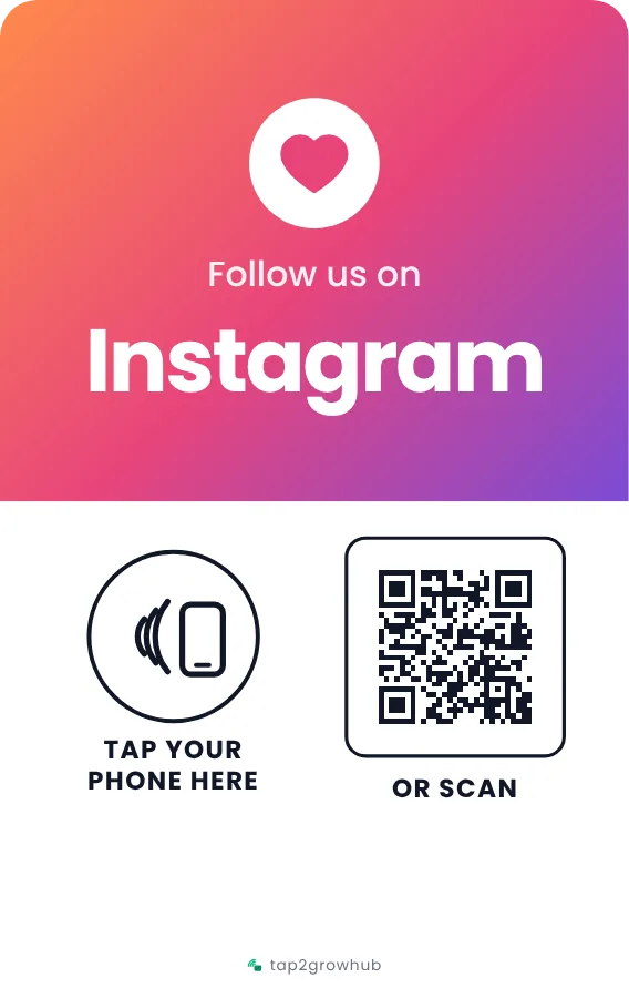 Instagram follow card design